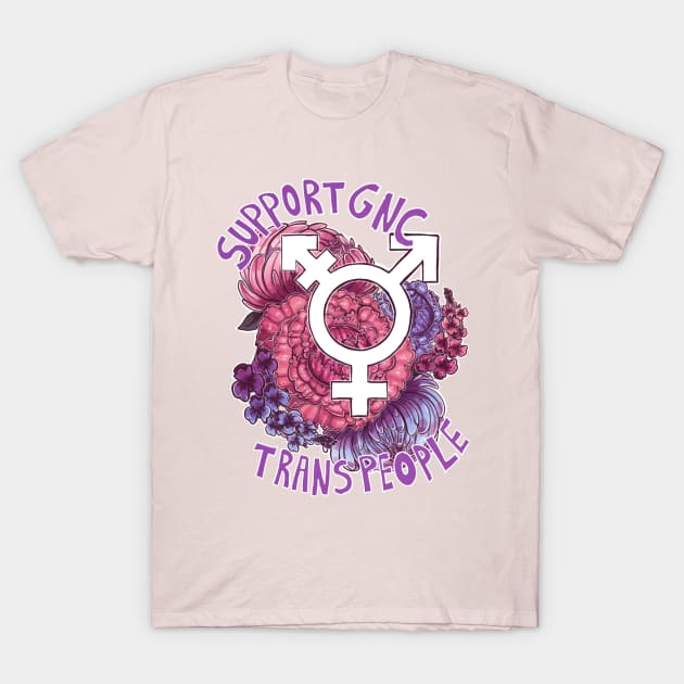 Support Gender Nonconforming Trans People! T-Shirt by RozenRotArt